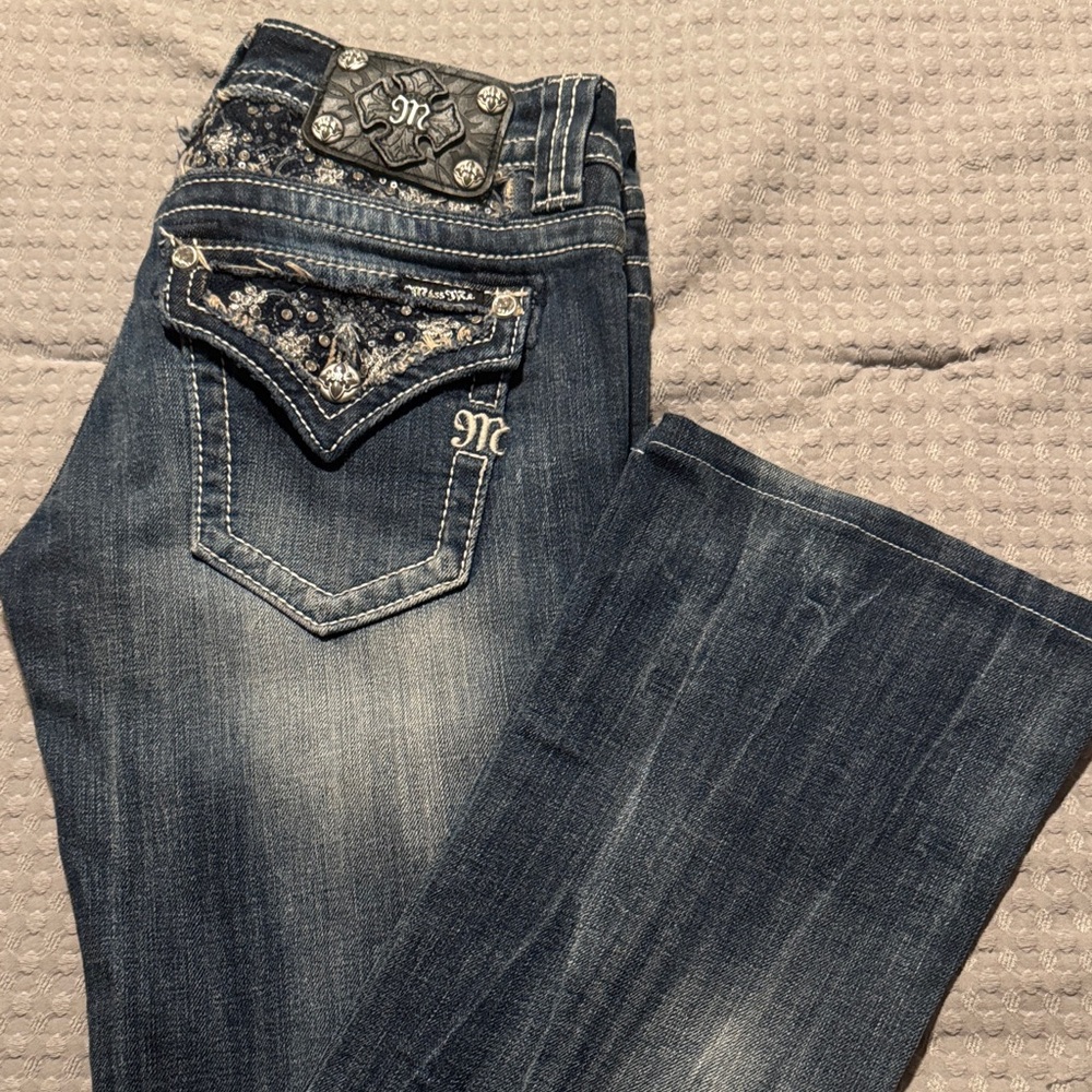 Miss Me Women's Dark Blue Boot Cut Jeans